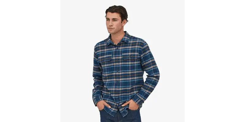 Patagonia's iconic men's Fjord flannel shirt